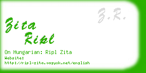 zita ripl business card